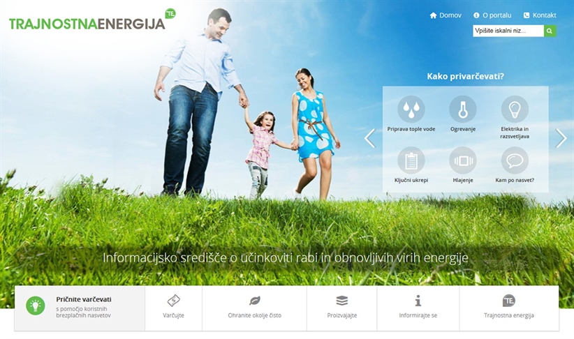 Vzpostavljen spletni portal TRAJNOSTNA ENERGIJA