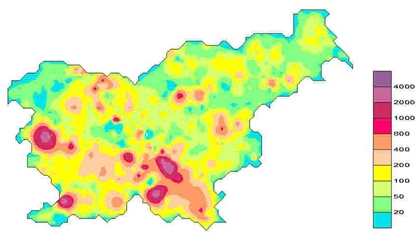 Radioaktivni plin radon v Sloveniji