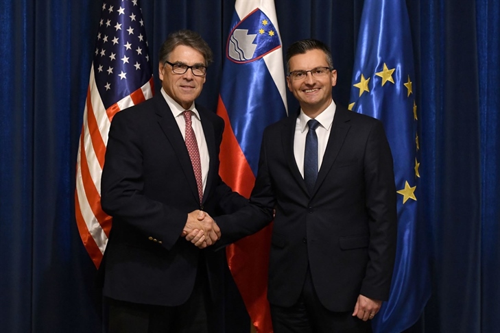 Marjan Šarec sprejel ameriškega sekretarja za energetiko 