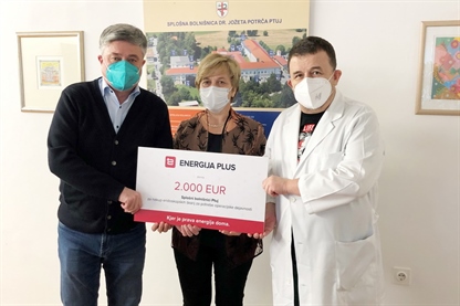 V Splošni bolnišnici dr. Jožeta Potrča Ptuj veseli donacije Energije plus