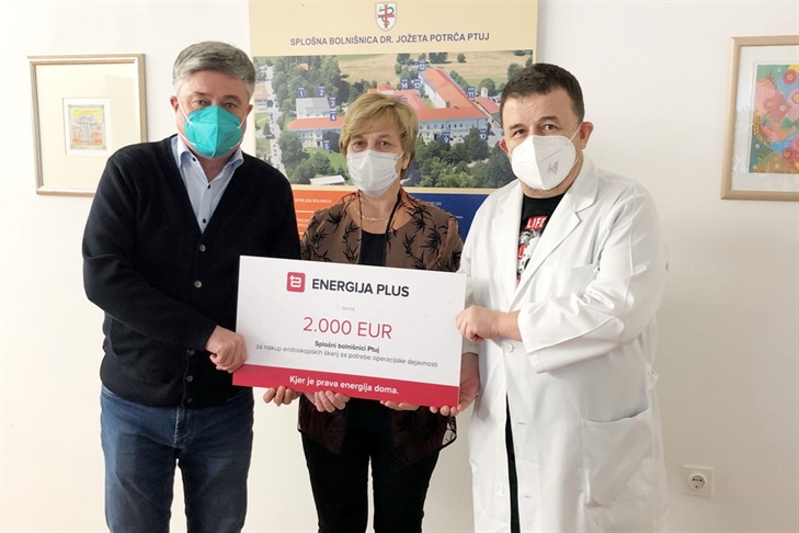 V Splošni bolnišnici dr. Jožeta Potrča Ptuj veseli donacije Energije plus