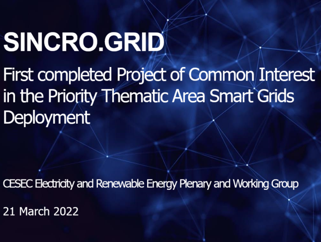 Projekt SICRO.GRID predstavljen na zasedanju CESEC