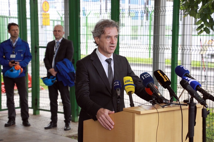 Predsednik vlade RS dr. Robert Golob ob obisku v NEK