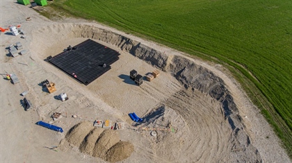 Dela na gradbišču odlagališča NSRAO - april 2024