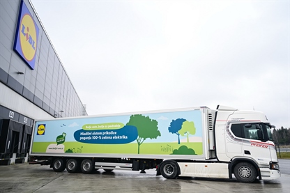 Lidl Slovenija s prvim popolnoma električnim polpriklopnikom